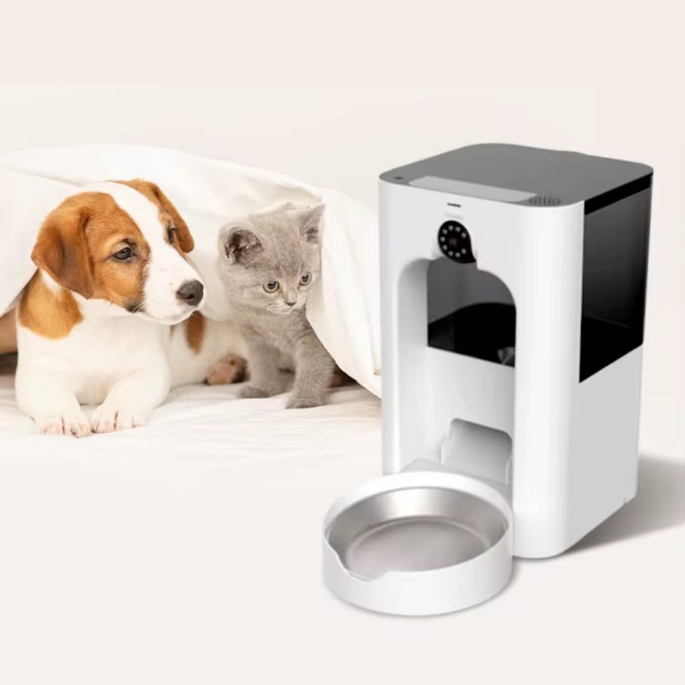 Dispensador automático de comida inteligente para mascotas